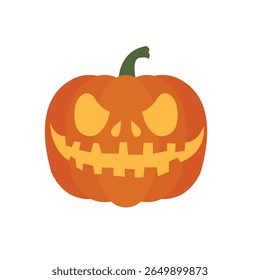 Jack-o'-lantern halloween pumpkin face lantern autumn fall food emoji symbol sign icon vector illustration