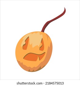 jack-o-lantern Halloween pumpkins. Smilling pumpkin. Flat isolated vector