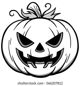 Jack-O-Lantern Illustration