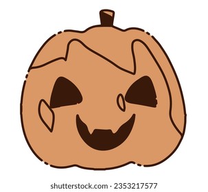 Material de ilustración de Jack-o-lantern para Halloween