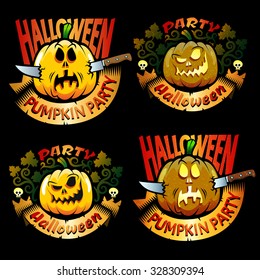 Jack-o'-lantern logo to celebrate Halloween.