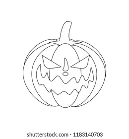 Jack-o-lantern pumpkin illustration