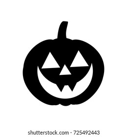 Jack-o-lantern pumpkin illustration on the white background. Vector illustration