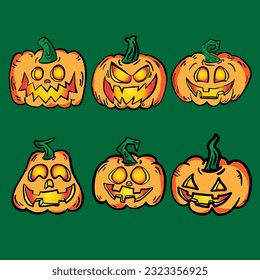 A jack-o'-lantern is a traditional Halloween decoration made by carving a design into a pumpkin and placing a light source inside, typically a candle.