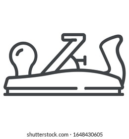 Jack-plane line icon on white background