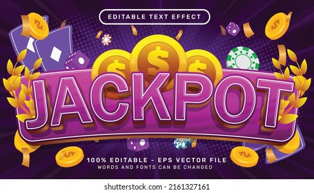 Jackpot 3d Text Editable Text Effect