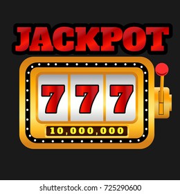 Casino Slots Jackpot One Million Vector Stock Vector (Royalty Free ...