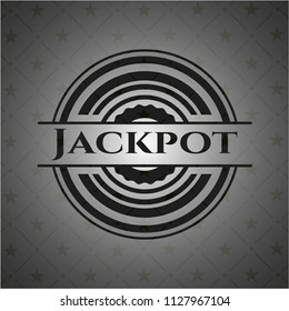 Jackpot black emblem. Vintage.