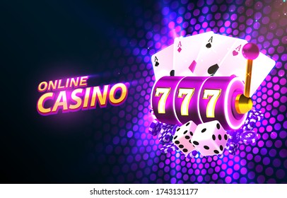 Jackpot casino coin, cash machine play now. Vector illustration