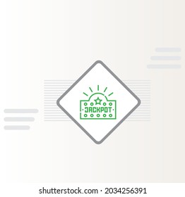 Jackpot Casinos Symbol, Vektordesign