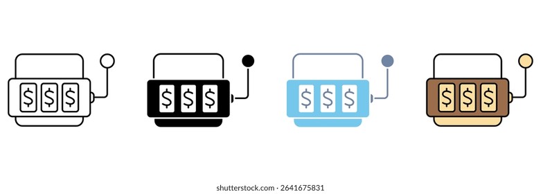 JACKPOT concept line icon. Simple element illustration.