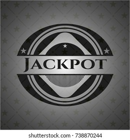 Jackpot dark emblem. Retro