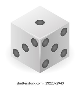 Jackpot dice icon. Isometric of jackpot dice vector icon for web design isolated on white background