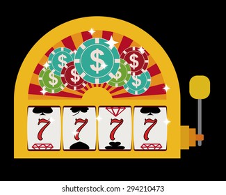 Jackpot digital design, vector illustration eps 10