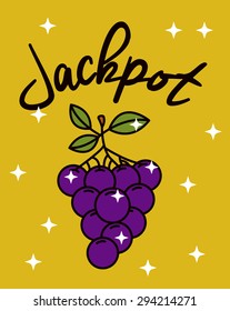 Jackpot digital design, vector illustration eps 10