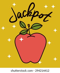 Jackpot digital design, vector illustration eps 10