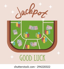 Jackpot digital design, vector illustration eps 10