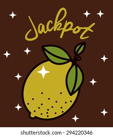 Jackpot digital design, vector illustration eps 10