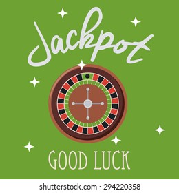 Jackpot digital design, vector illustration eps 10