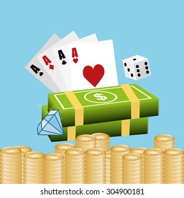 Jackpot digital design, vector illustration 10 eps graphic
