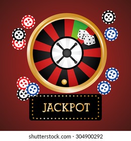 Jackpot digital design, vector illustration 10 eps graphic