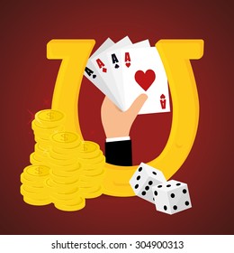 Jackpot digital design, vector illustration 10 eps graphic