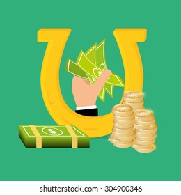 Jackpot digital design, vector illustration 10 eps graphic