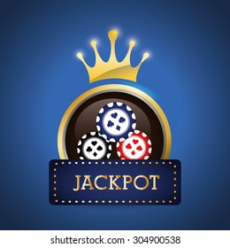 Jackpot digital design, vector illustration 10 eps graphic