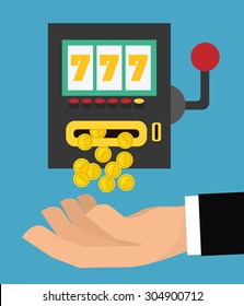 Jackpot digital design, vector illustration 10 eps graphic
