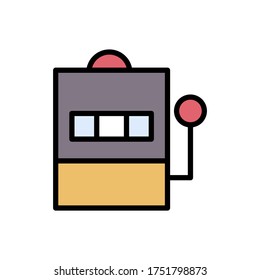 Jackpot, game icon. Simple color with outline vector elements of free time icons for ui and ux, website or mobile application