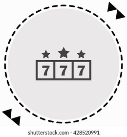 Jackpot icon Flat Design. Isolated Illustration.