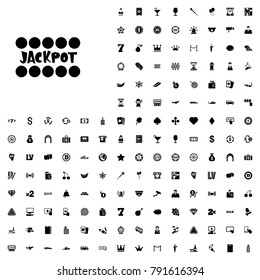 Jackpot icon illustration isolated vector sign symbol. editable casino icons vector set.