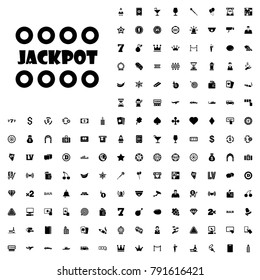 Jackpot icon illustration isolated vector sign symbol. editable casino icons vector set.