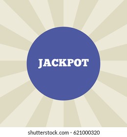 jackpot icon. sign design. background