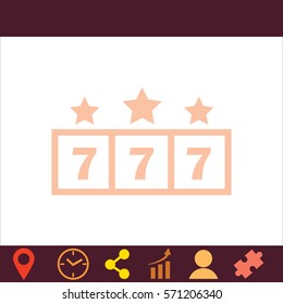 Jackpot  icon. Vector design.