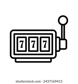 jackpot icon vector design template simple and clean