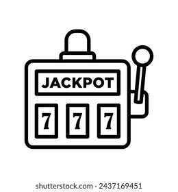 jackpot icon vector design template simple and clean