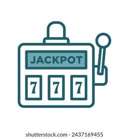 jackpot icon vector design template simple and clean