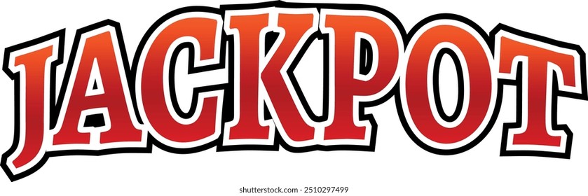 Jackpot logo. Gambling win symbol. Game bet sign