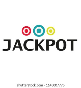 Jackpot logo with images of tree targets