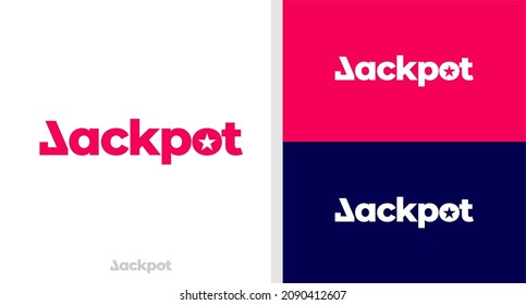 JACKPOT LOGO WORDMARK NUMBER SEVEN EDITABLE