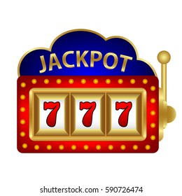 jackpot on a slot machine, vector 