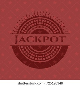 Jackpot red emblem. Vintage.