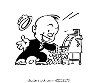 Jackpot! - Retro Clipart Illustration