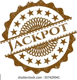 Jackpot rubber stamp
