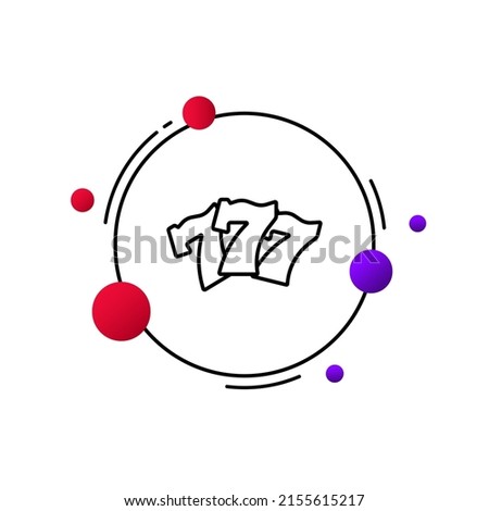 Jackpot set icon. Winning cash, 777, slots, slot machines, gambling, bets, easy money. Casino concept. Line style. Vector line icon for Business and Advertising