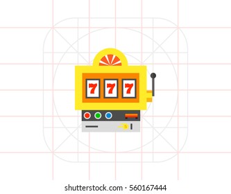 Jackpot Slot Machine Icon