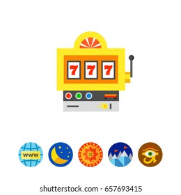 Jackpot Slot Machine Icon