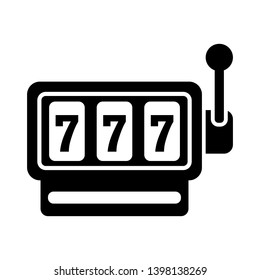 jackpot - slot machine icon vector design template