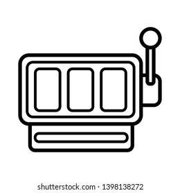 jackpot - slot machine icon vector design template
